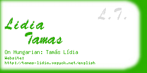 lidia tamas business card