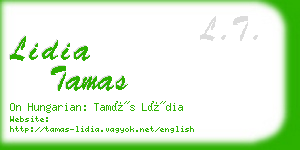 lidia tamas business card